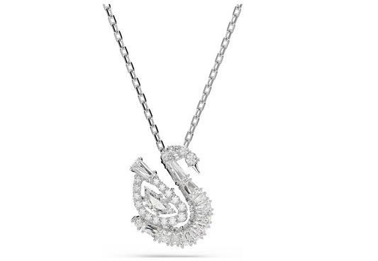 SWAROVSKI 5732412 Pendente Swan Taglio misto, Cigno Bianco