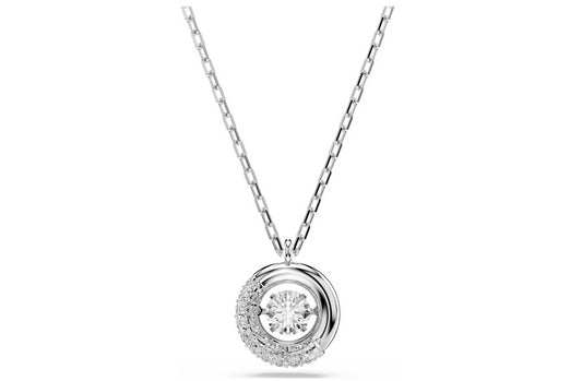SWAROVSKI 5733400 Pendente Dextera Taglio Round Bianco Placcato rodio