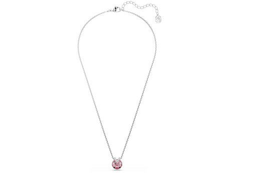 SWAROVSKI 5734230 Pendente Bella V Taglio Round Rosa Placcato rodio