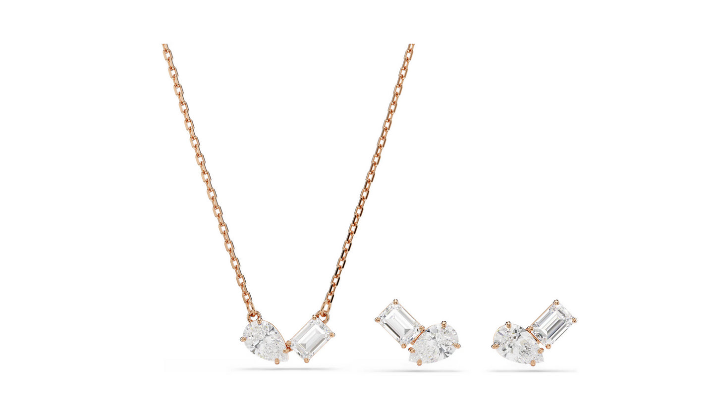 SWAROVSKI 5734246 Set Mesmera Taglio Pear Taglio ottagonale Bianco