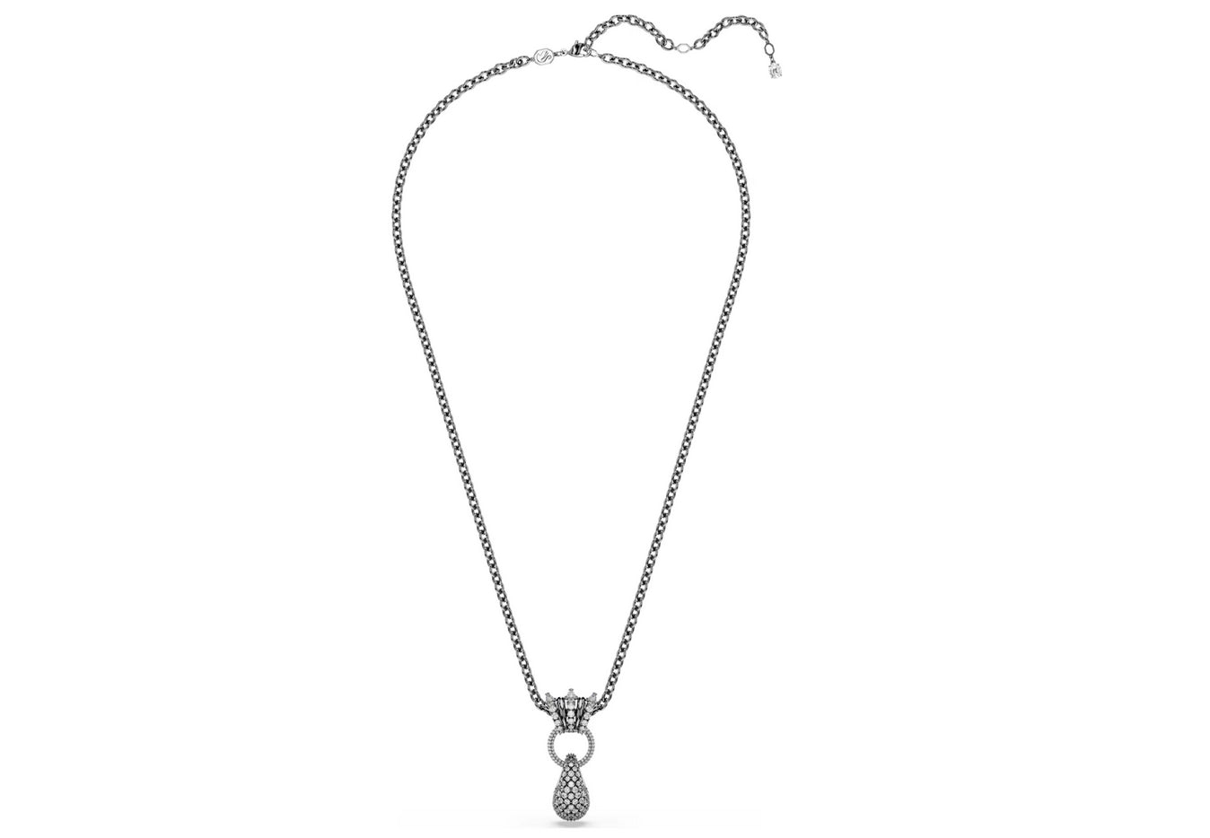 Swarovski 5735224 Pendente Sublima Taglio misto Bianco Placcato rutenio