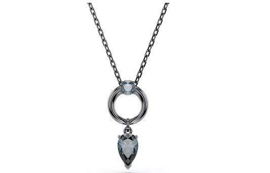 Swarovski 5732491 Pendente Mesmera Taglio misto Grigio Placcato rutenio