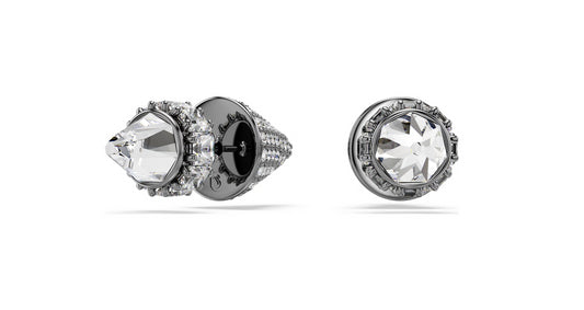 Swarovski 5723185 Orecchini a lobo Sublima Spike Bianchi Placcato rutenio