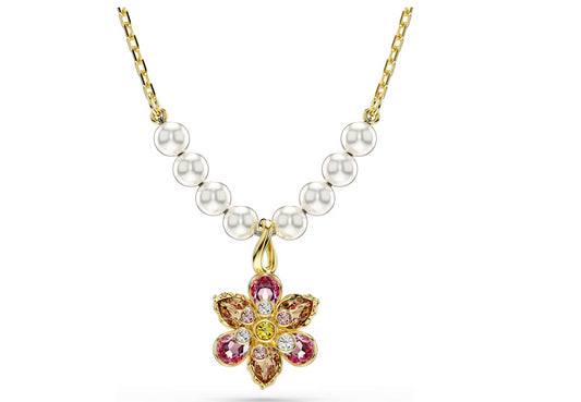 Swarovski 5723140 Pendente Idyllia Crystal Pearl Taglio misto Fiore