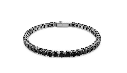 Swarovski 5696030 Bracciale Tennis Matrix Taglio Round Nero taglia L