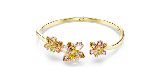 Swarovski 5732387 Bracciale rigido Idyllia Taglio misto Fiore Multicolore M
