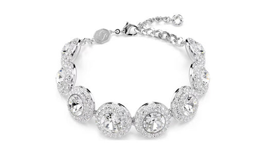 Swarovski 5735343 Braccialetto Una Angelic Bianco Placcato rodio