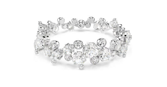 Swarovski 5722469 Braccialetto Constella Taglio misto Bianco Placcato rodio