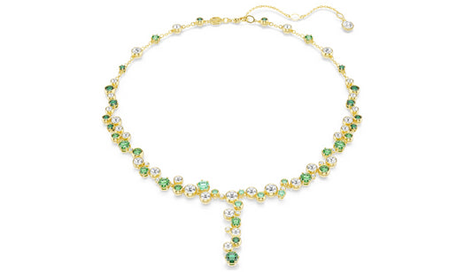 Swarovski 5722474 Collana a Y Constella Taglio misto Verde Placcato color oro