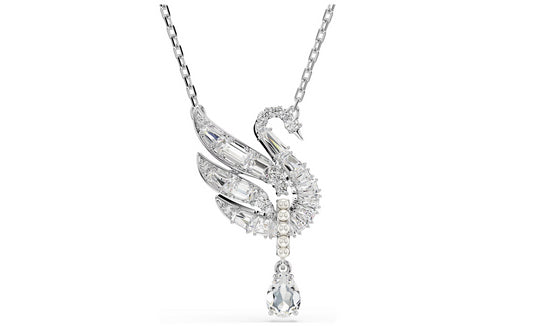 Swarovski 5723387 Pendente Swan Cigno Bianco Placcato rodio