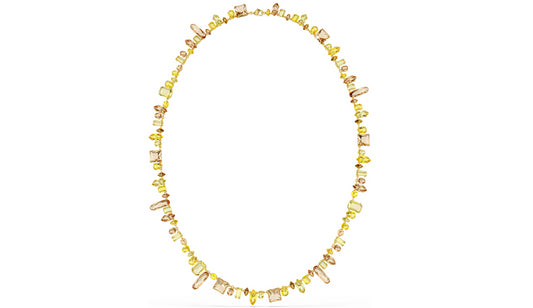 Swarovski 5708709 Collana Gema Taglio misto Gialla Placcato color oro
