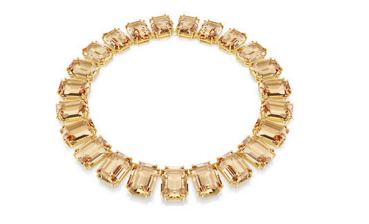 Swarovski 5720911 Collana Millenia Cristalli oversize Taglio ottagonale oro