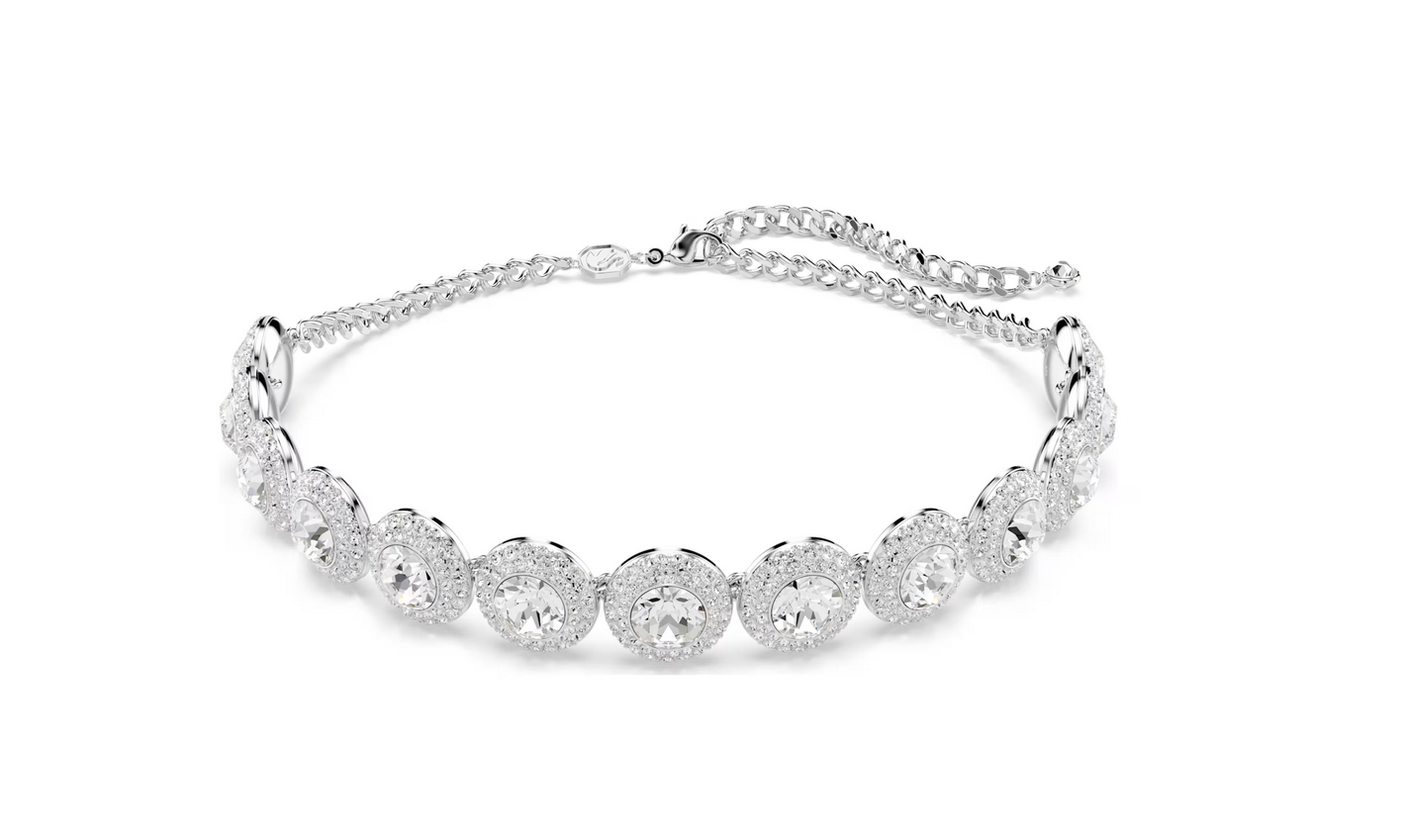 Swarovski 5733194 Girocollo Una Angelic Bianco Placcato rodio