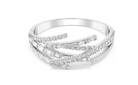 Swarovski 5726292 Bracciale rigido Matrix Taglio misto Bianco Taglia L