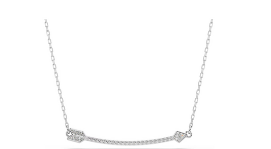 Swarovski 5737293 Pendente Idyllia Taglio misto Freccia Bianco Placcato rodio