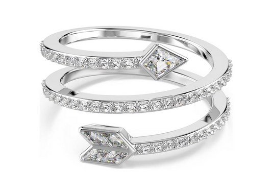 Swarovski 5741524 Anello con motivo Idyllia Taglio misto Freccia Bianco TG 50