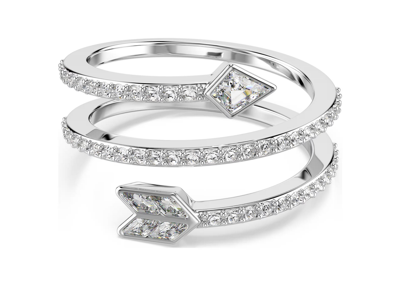 Swarovski 5741525 Anello con motivo Idyllia Taglio misto Freccia Bianco TG 52