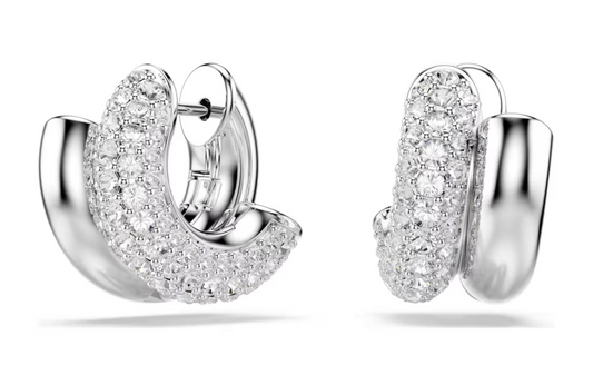 SWAROVSKI 5738197 Orecchini a cerchio Dextera Bianchi SW003980