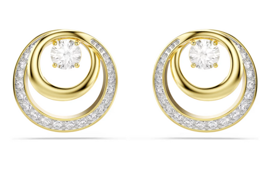 SWAROVSKI 5740407 Orecchini a lobo Hyperbola Bianchi color oro SW004005