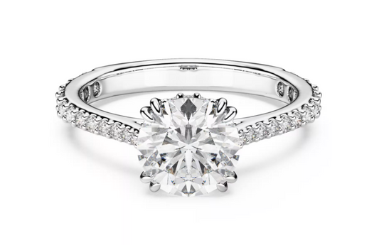 SWAROVSKI 5717934 Anello cocktail Stilla Bianco color argento Tg 58 SW004024