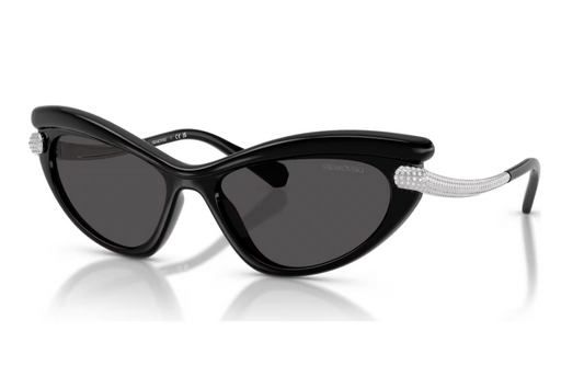 SWAROVSKI 5753505 Occhiali da sole Forma Cat eye SK6038 Neri SW004035