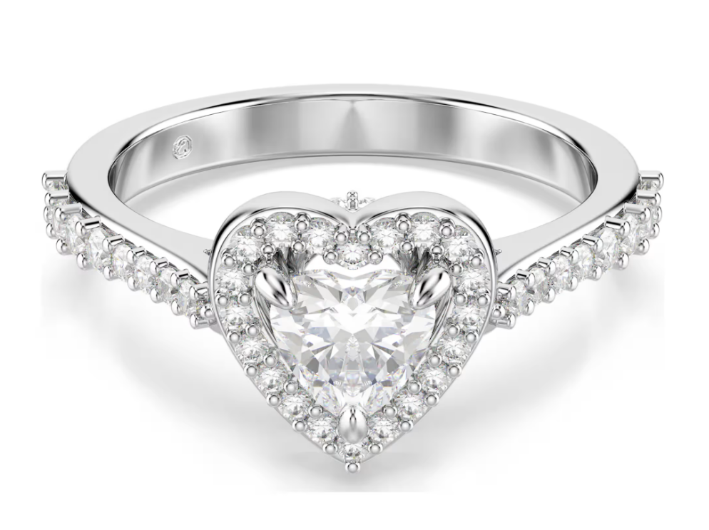 SWAROVSKI 5744048 Anello con motivo Una Angelic Cuore Bianco Tg 50 SW004036