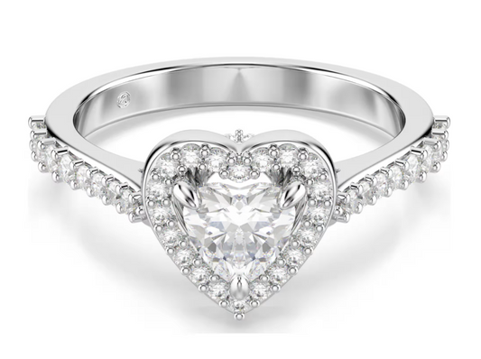 SWAROVSKI 5744048 Anello con motivo Una Angelic Cuore Bianco Tg 50 SW004036