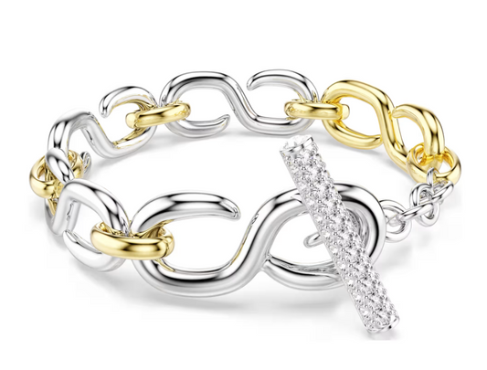 SWAROVSKI 5741797 Braccialetto Dextera Barra a T Bianco Tg M SW004061
