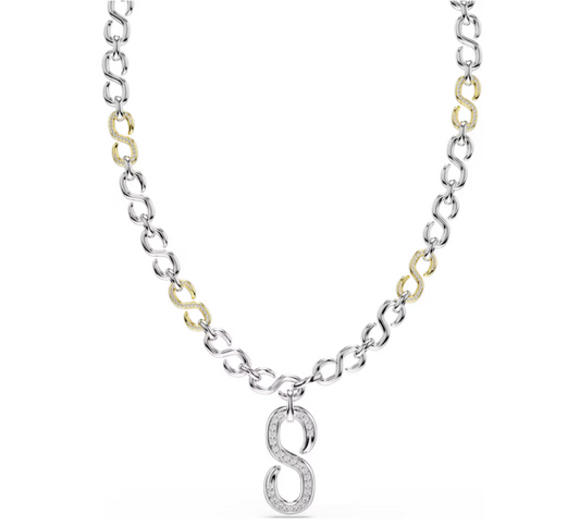 SWAROVSKI 5743785 Collana Dextera Taglio Round Bianca Mix di finiture SW004071