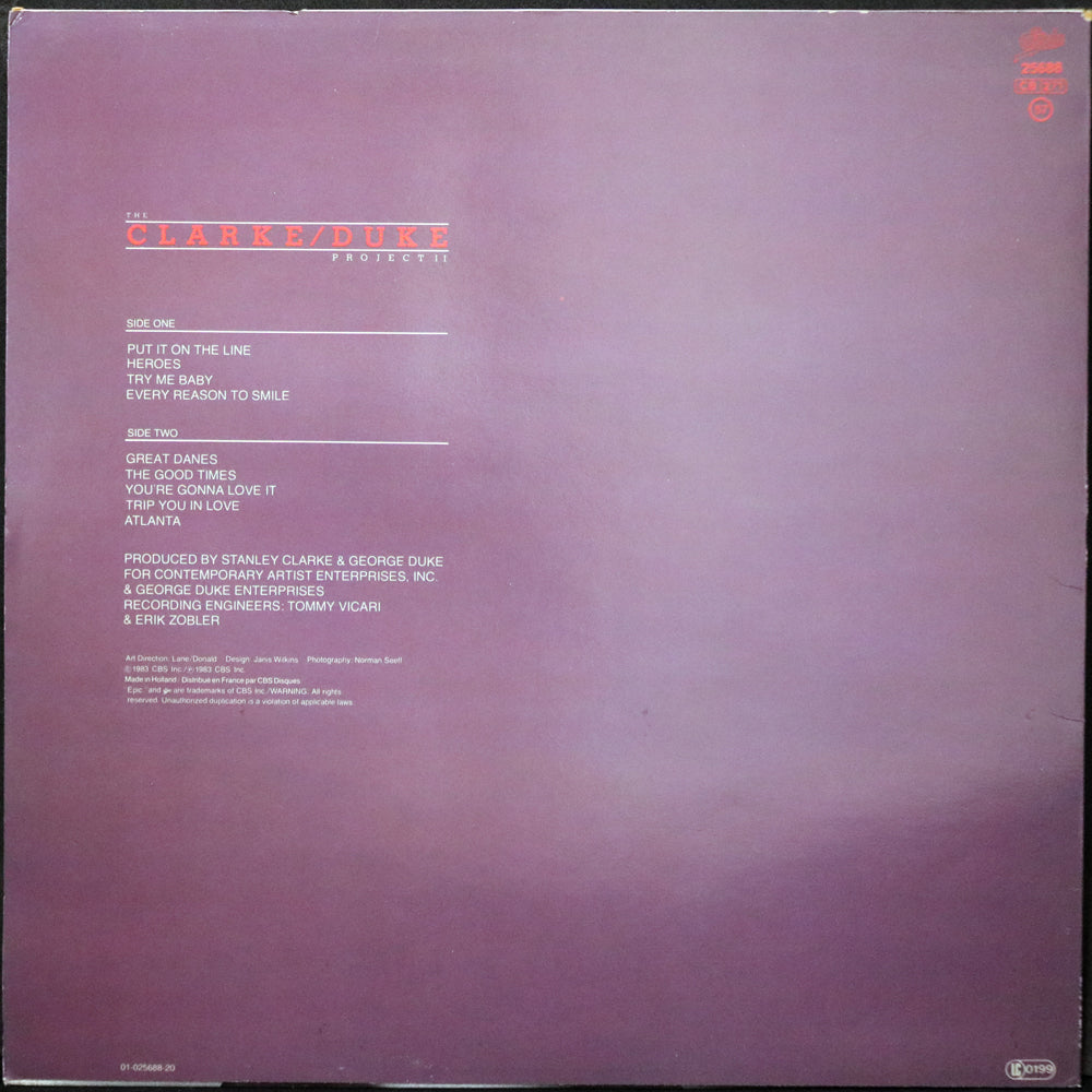 EBOND The Clarke/Duke Project - The Clarke / Duke Project II Vinile V001013