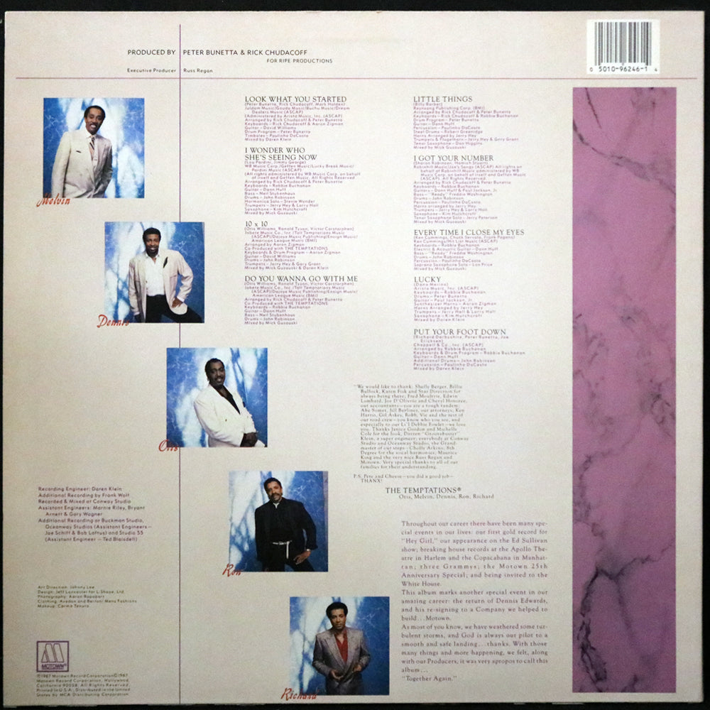 EBOND The Temptations - Together Again Vinile V001141