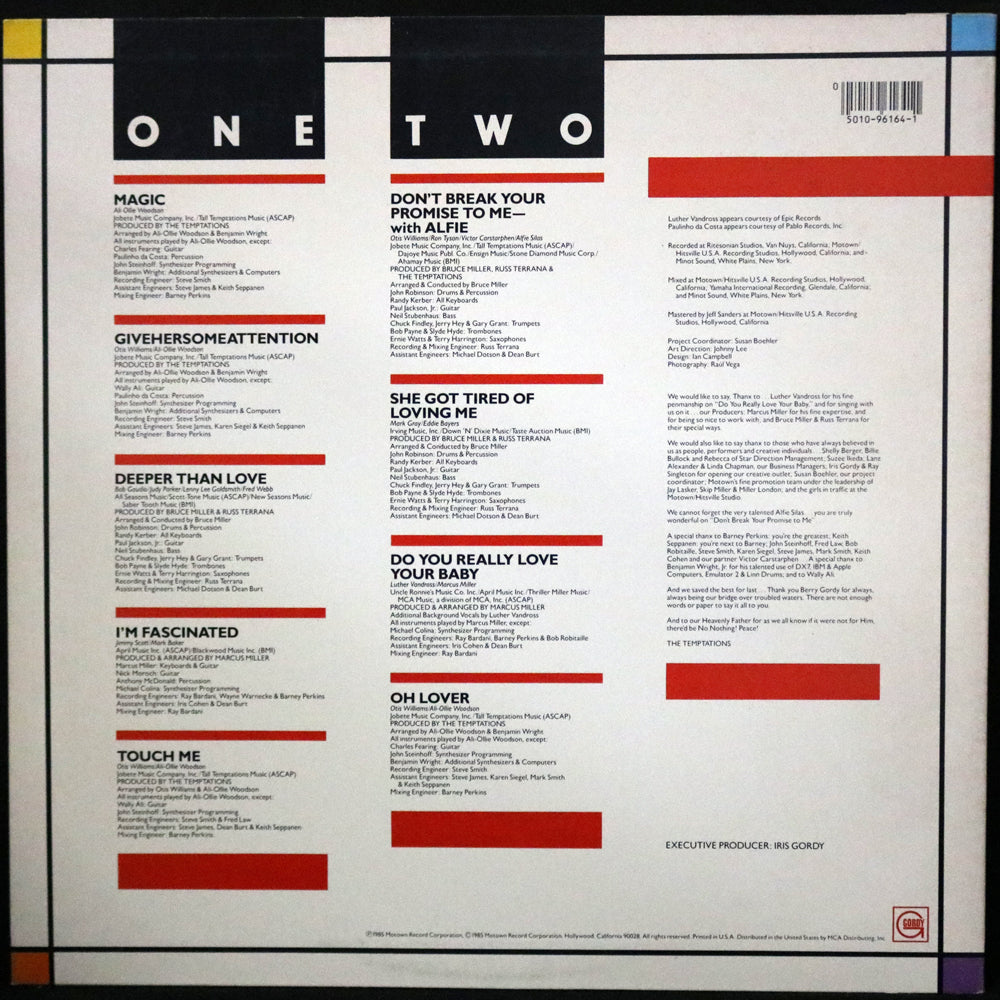 EBOND The Temptations - Touch Me Vinile V001142