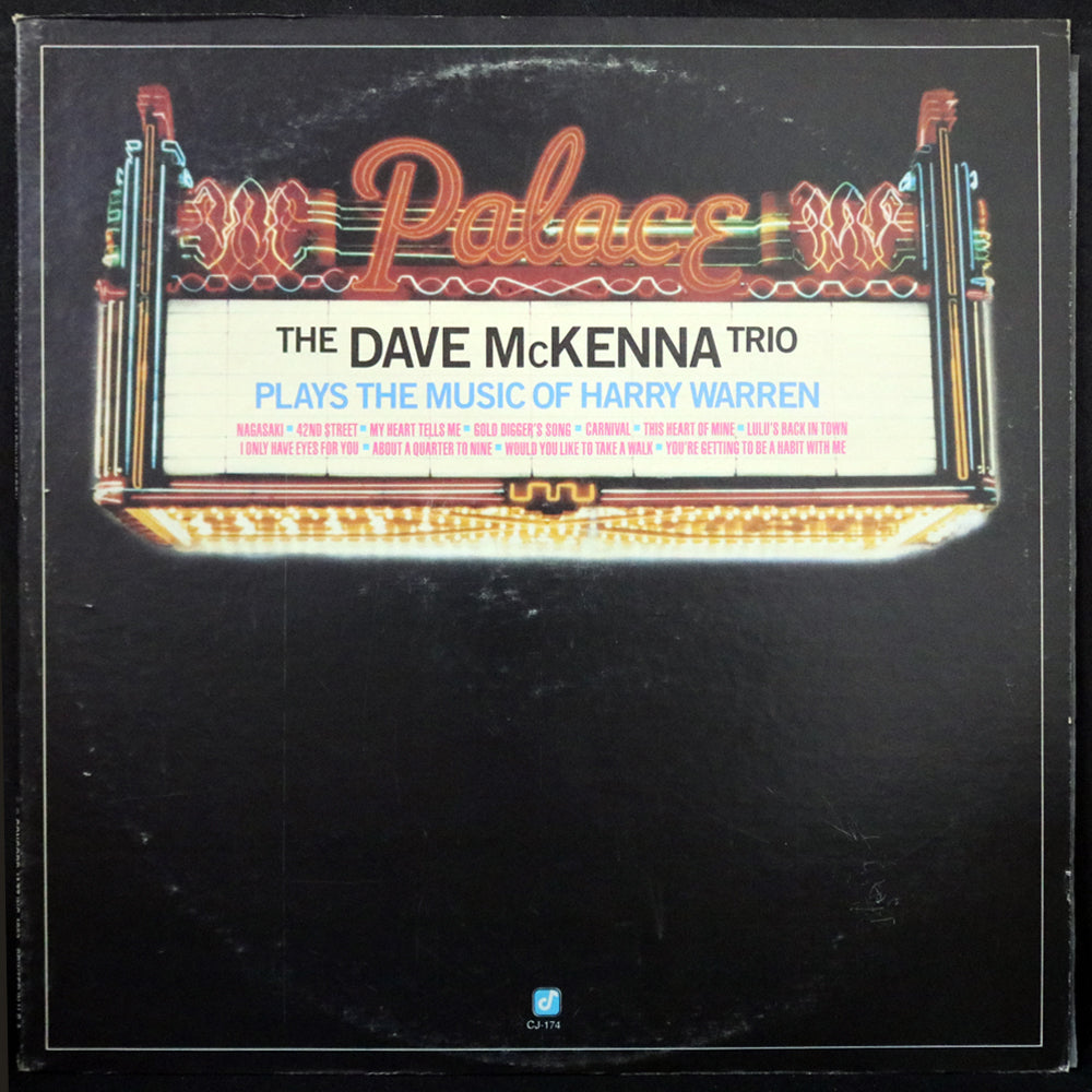EBOND The Dave McKenna Trio - Plays The Music Of Harry Warren Vinile V002009