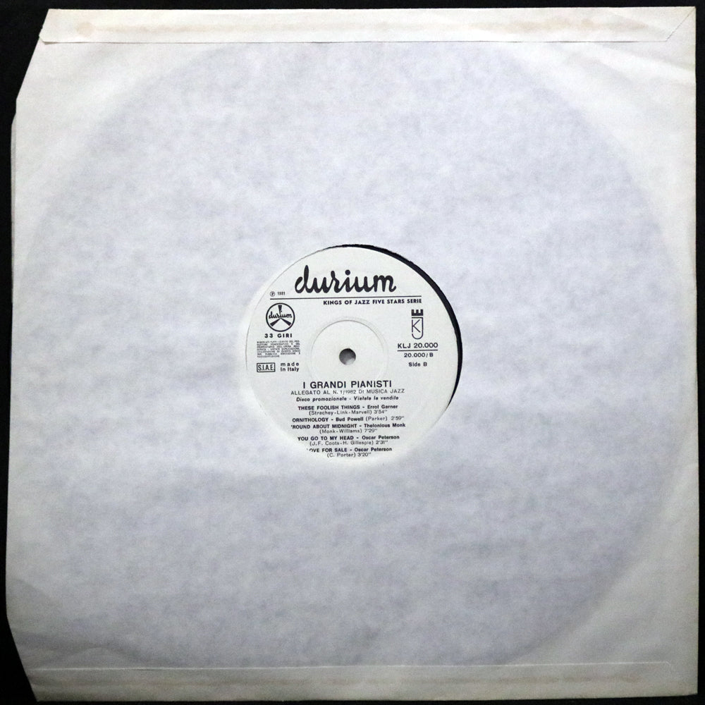 EBOND Various - Piano Jazz - Durium Vinile V002024
