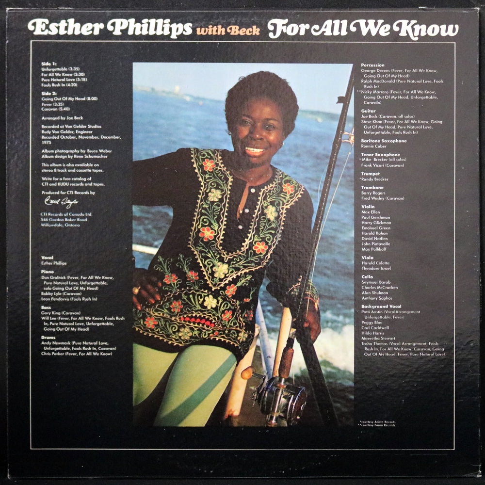 EBOND Esther Phillips With Beck - For All We Know Vinile V002054