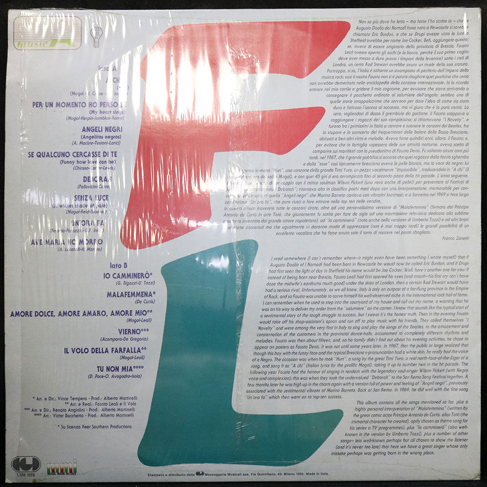 EBOND Fausto Leali - Fausto Leali Vinile V003005