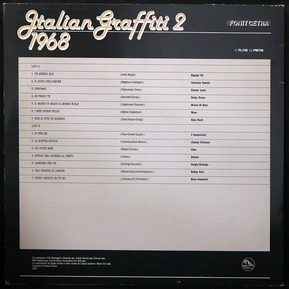 EBOND Various - Italian Graffiti 2 - 1968 Vinile V003052