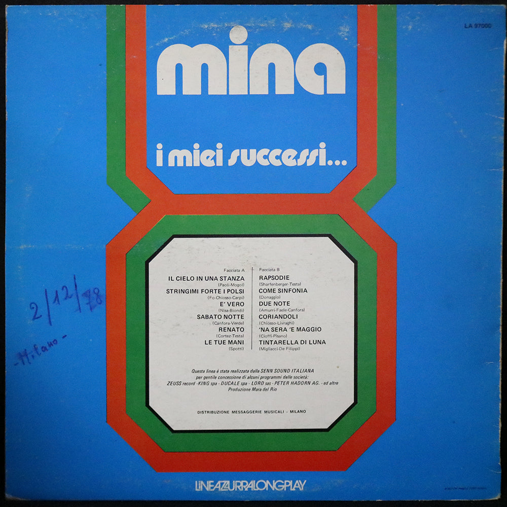 EBOND Mina - I Miei Successi... Vinile V003138