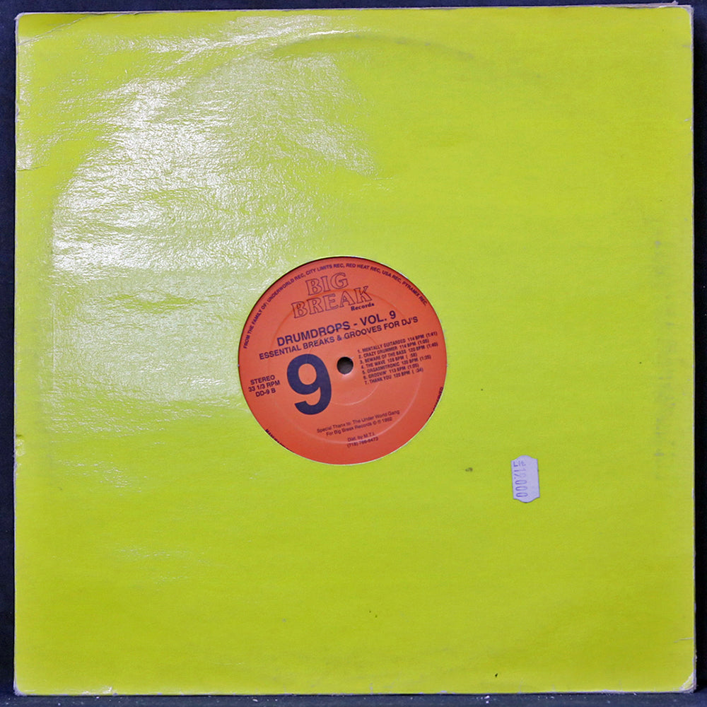 EBOND Various - Drumdrops Vol. 9 (Essential Breaks And Grooves For DJ's) Vinile V004001