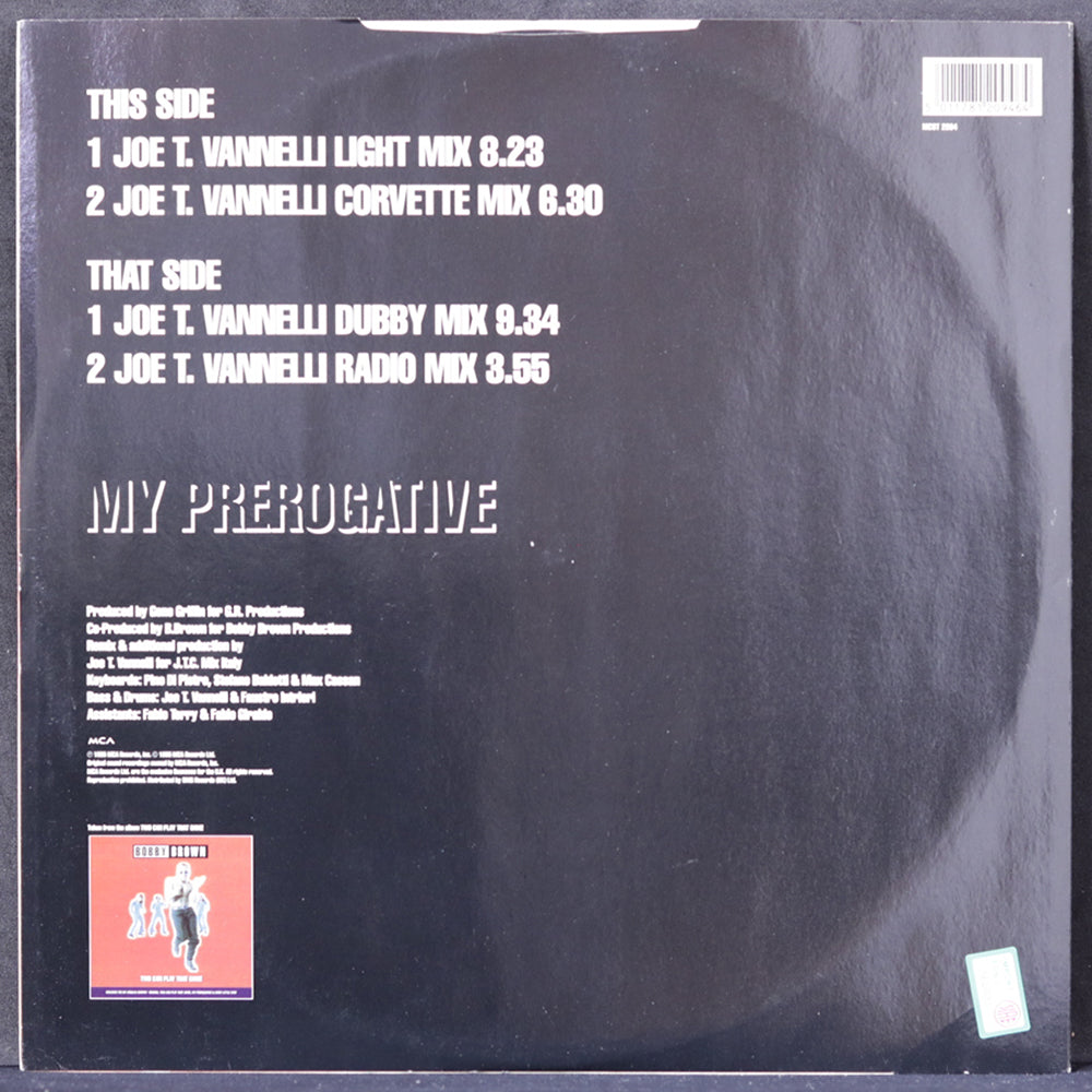 EBOND Bobby Brown - My Prerogative (The Joe T. Vannelli Mixes) Vinile V004076