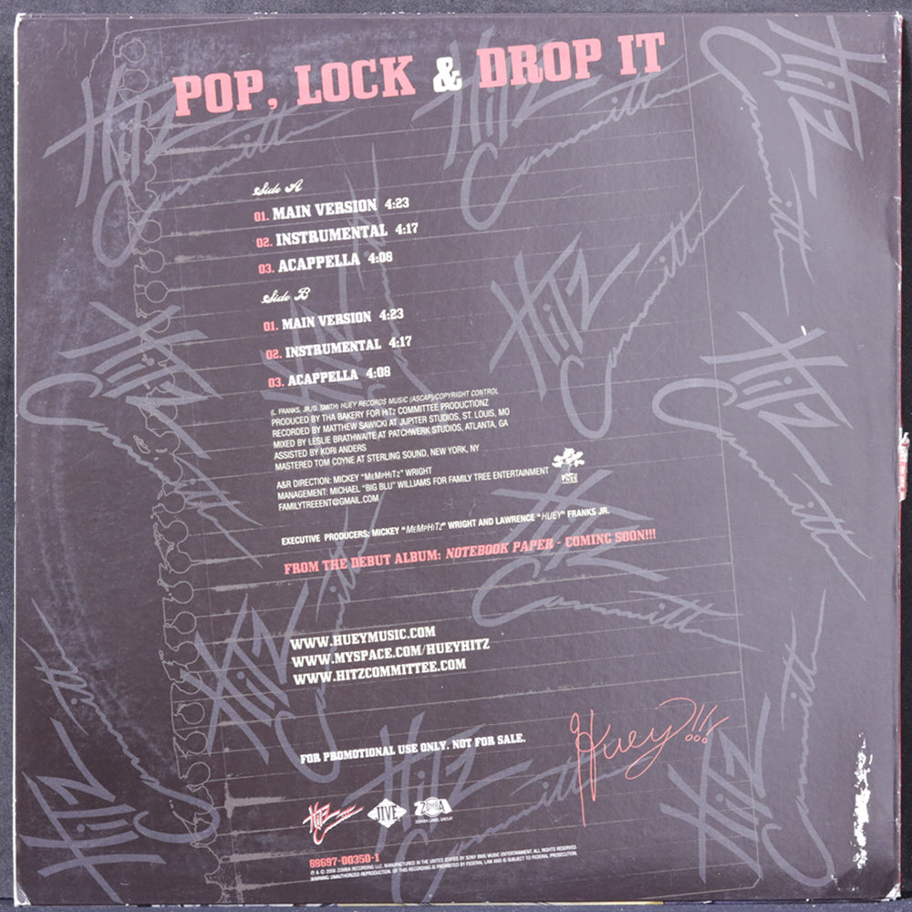 EBOND Huey - Pop, Lock & Drop It (PROMO) Vinile V004084