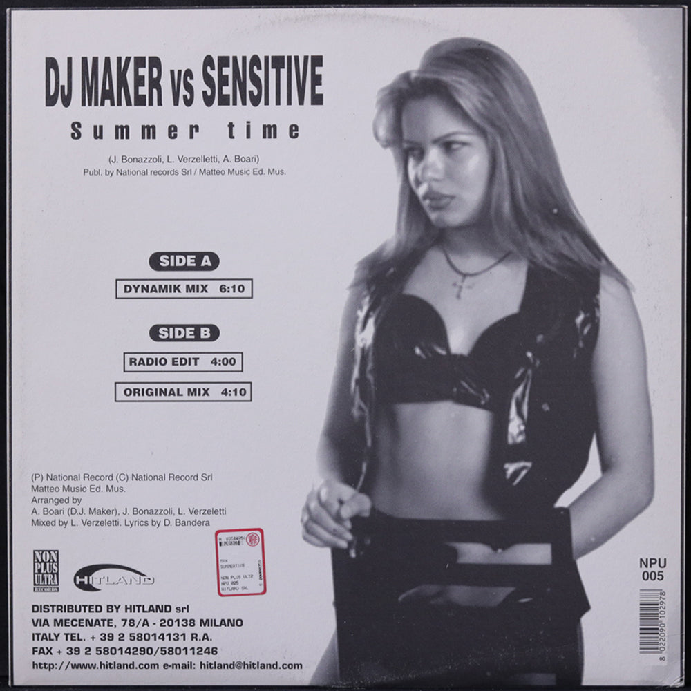 EBOND DJ Maker Vs. Sensitive - Summer Time Vinile V004123