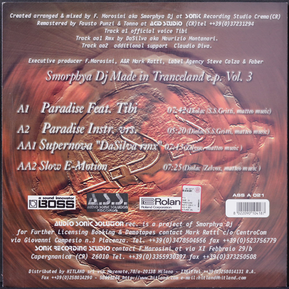 EBOND Smorphya DJ - Made In Tranceland E.P. Vinile V004136