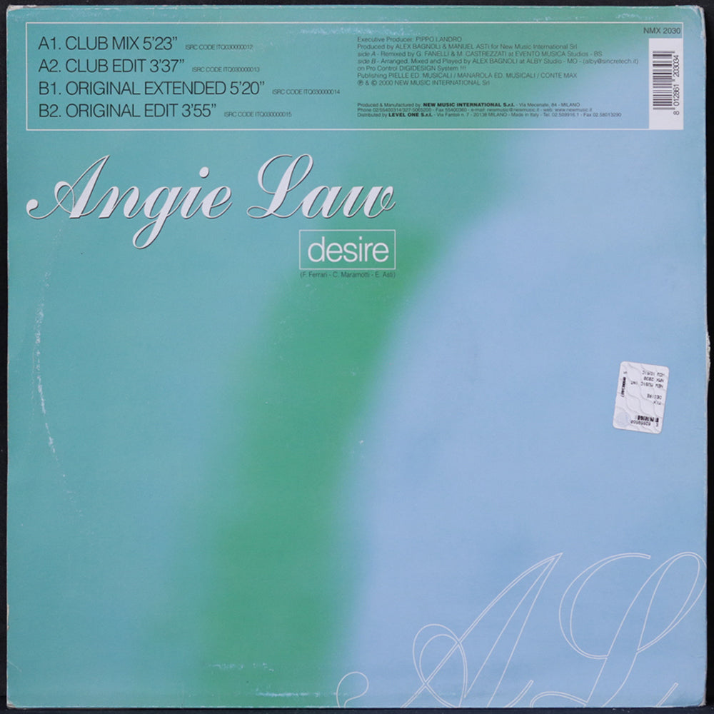 EBOND Angie Law - Desire Vinile V004138