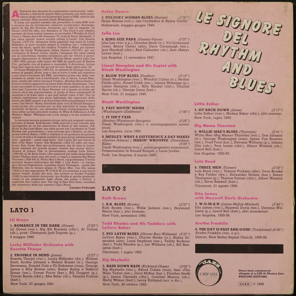 EBOND Various - Le Signore Del Rhythm And Blues Vinile V005020