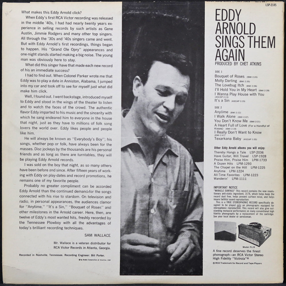 EBOND Eddy Arnold - Sings Them Again Vinile V005025