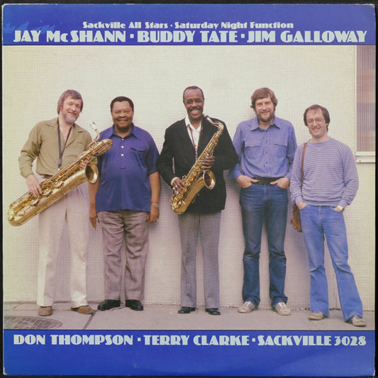 EBOND J McShann, B Tate, J Galloway, D Thompson & T Clarke - Sackville All Stars - Saturday Night Function Vinile V005107