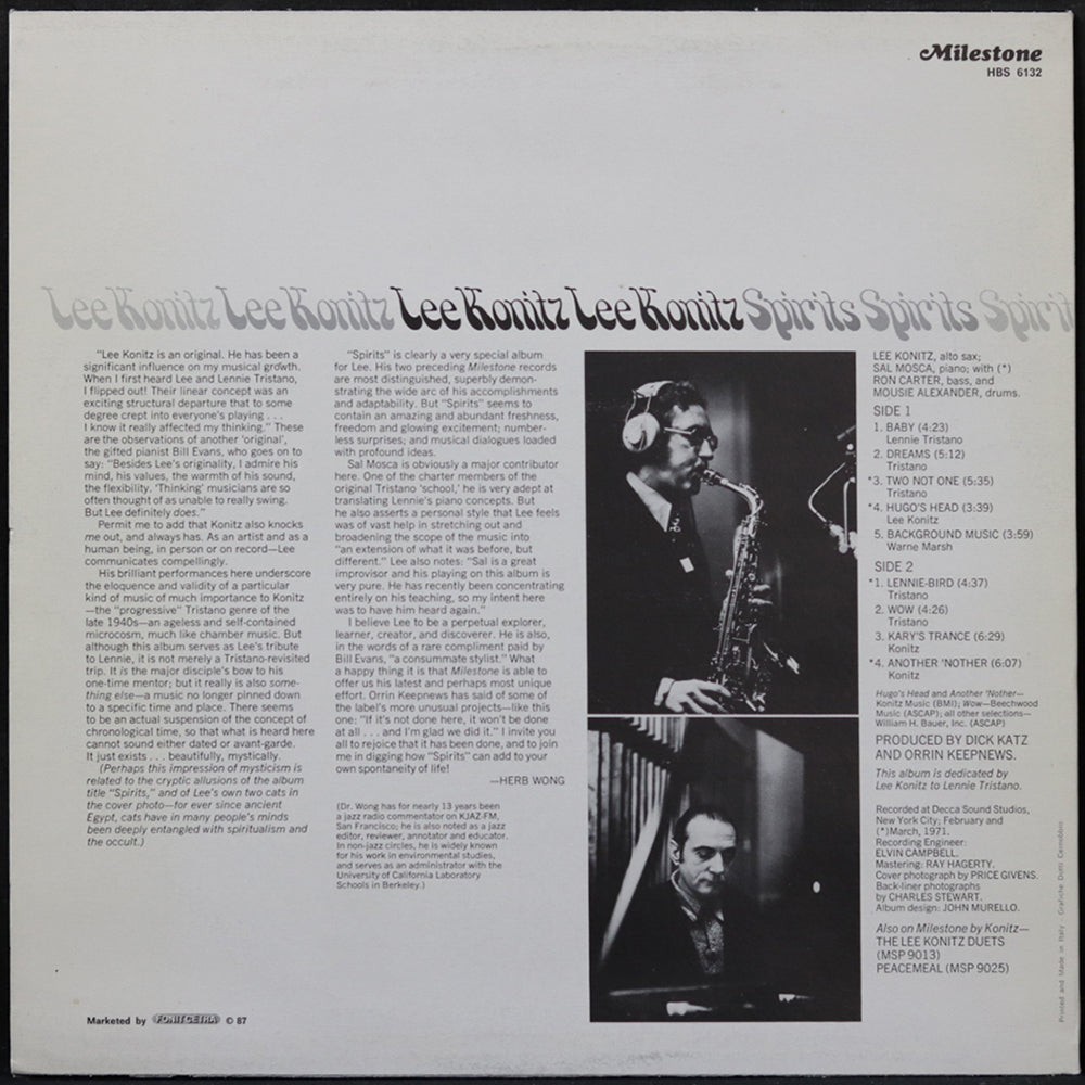 EBOND Lee Konitz - Spirits Vinile V005140
