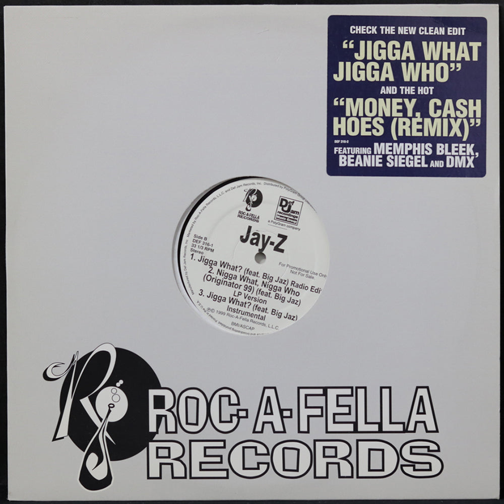 EBOND Jay-Z - Money, Cash, Hoes (Remix) / Jigga What? (PROMO) Vinile V006073