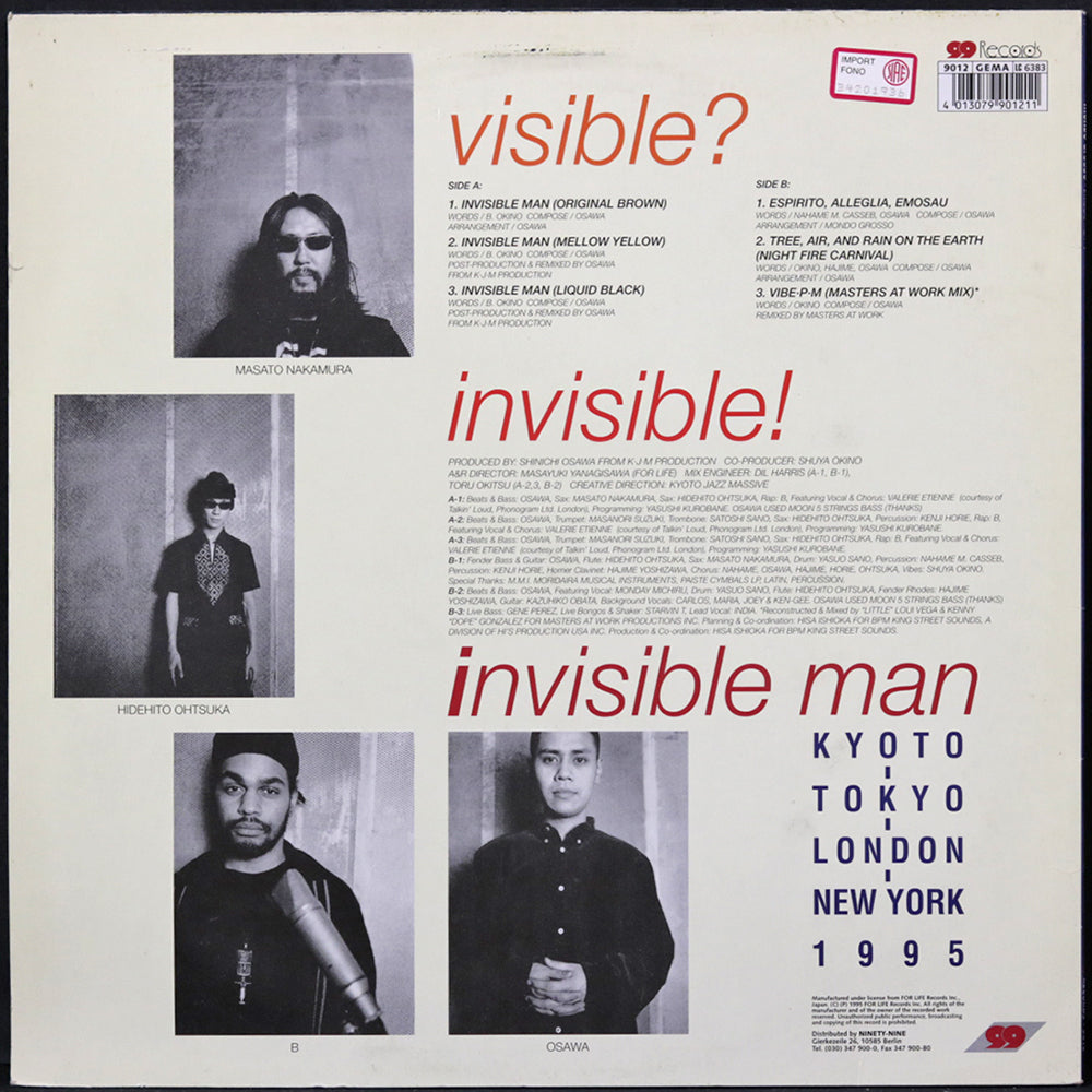 EBOND Mondo Grosso - Invisible Man Vinile V007018